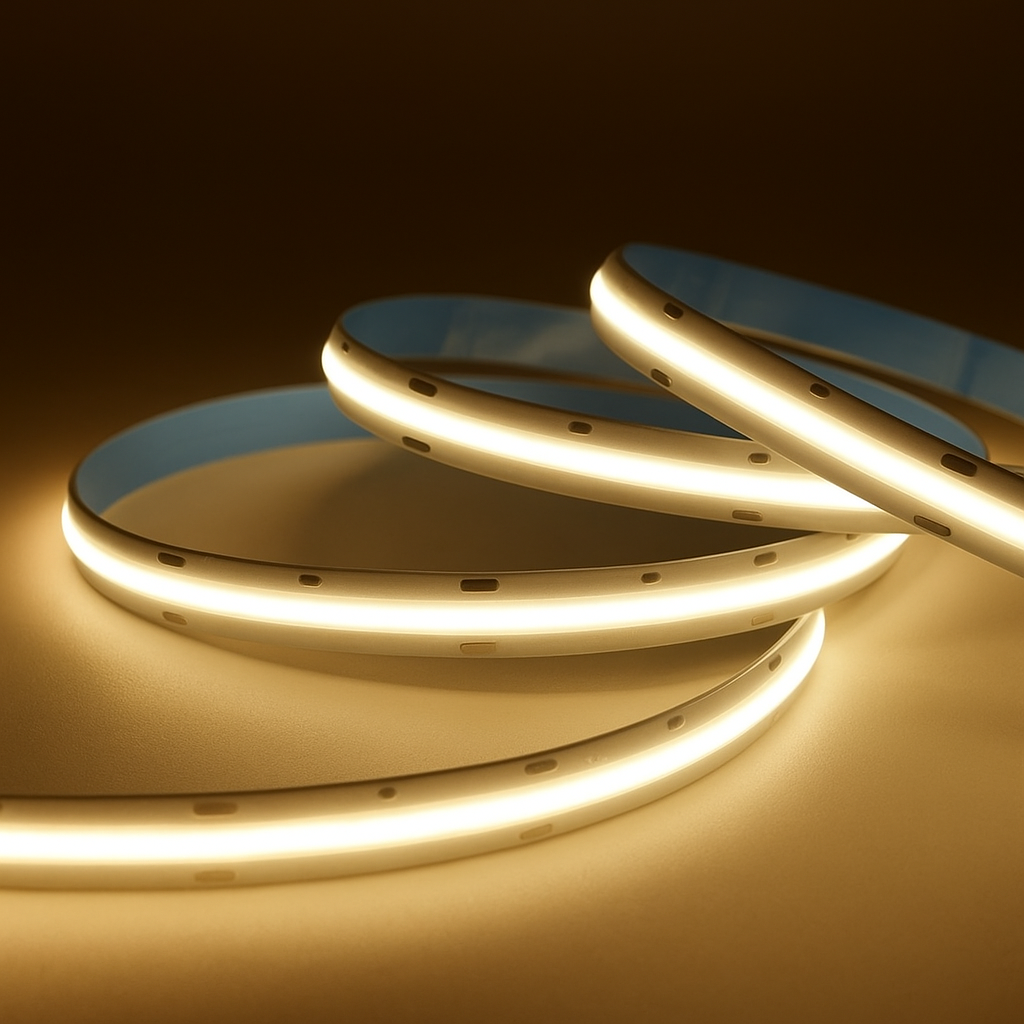 Комплект Неутрално Бяла COB LED Лента 4500K 5 метра 50W + Димер и Захранване (24.49€) Комплект Неутрално Бяла COB LED Лента 4500K 5 метра 50W + Димер и Захранване (24.49€)